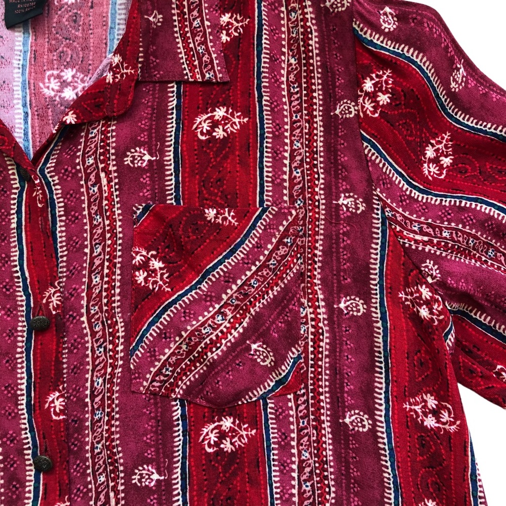 Francesca Rose Stripe Floral Lightweight Jacket SMALL